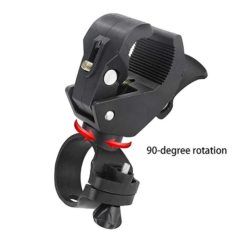 LANFY Giá Đỡ Đèn Pin 90 Độ Màu Đen Thông Dụng Cho Xe Đạp Leo Núi