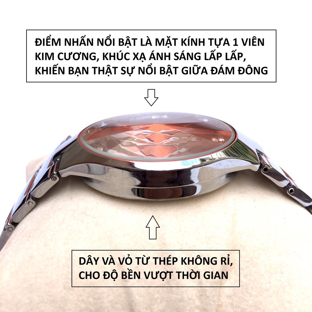 ( Mã FSS08MAY3 giảm 15% đơn hàng từ 50k ) Đồng hồ cặp nam nữ RDO, dây thép 316L, chống nước tốt 3ATM | BigBuy360 - bigbuy360.vn