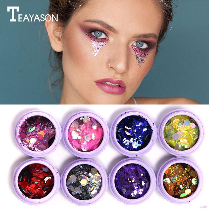 Pumpup Laser Sequins Glitter For Body Face Hair Makeup Shimmer Sequins