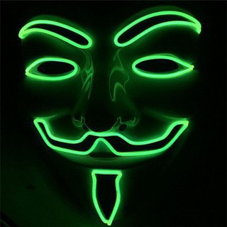  MẶT NẠ HÓA TRANG HACKER anonymous đèn led 7 màu cao cấp-(T51) bao test mah Emã IZ