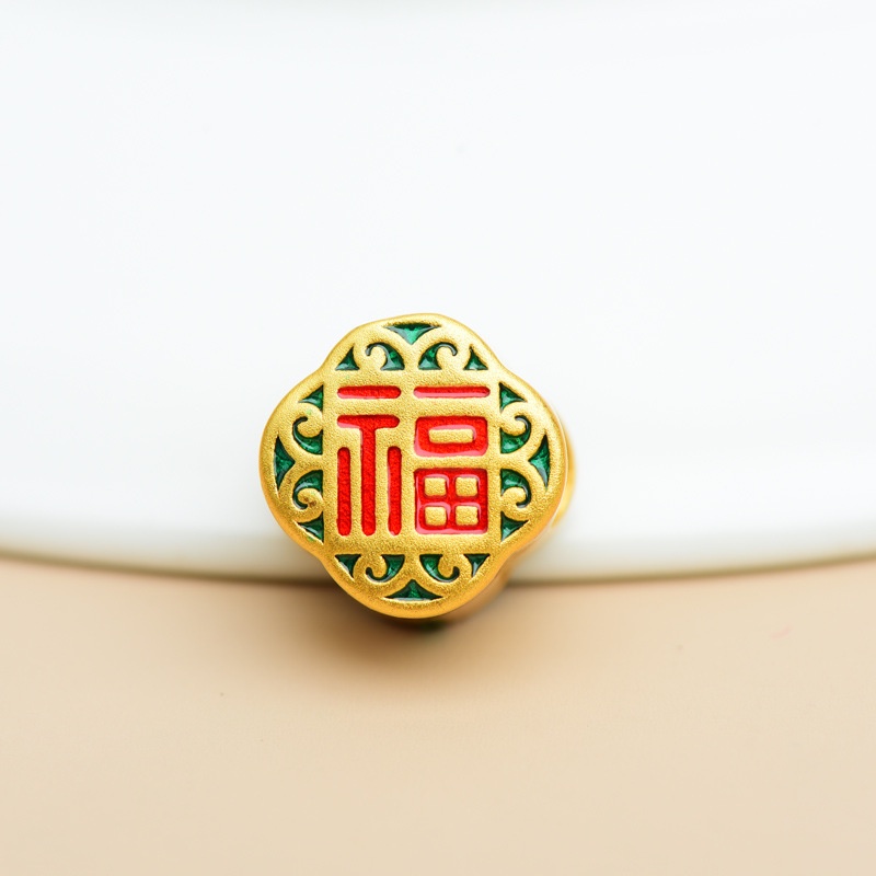 Hạt Xỏ Vòng Tay Chuỗi Hạt Bằng Đồng Nguyên Chất Màu Vàng / Xanh Dương Chống Oxy Hóa Chống Trượt Màu Sắc Mạnh Mẽ