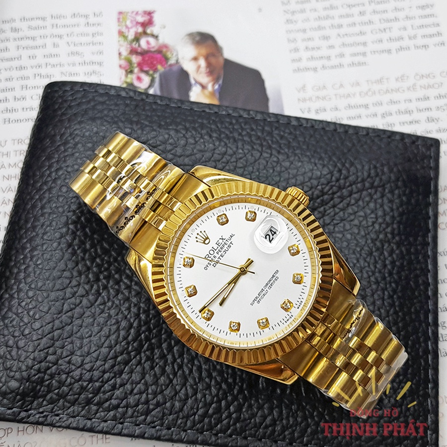 Đồng Hồ Đôi Nam Nữ R.OLEX Kính Sapphire Chống Nước