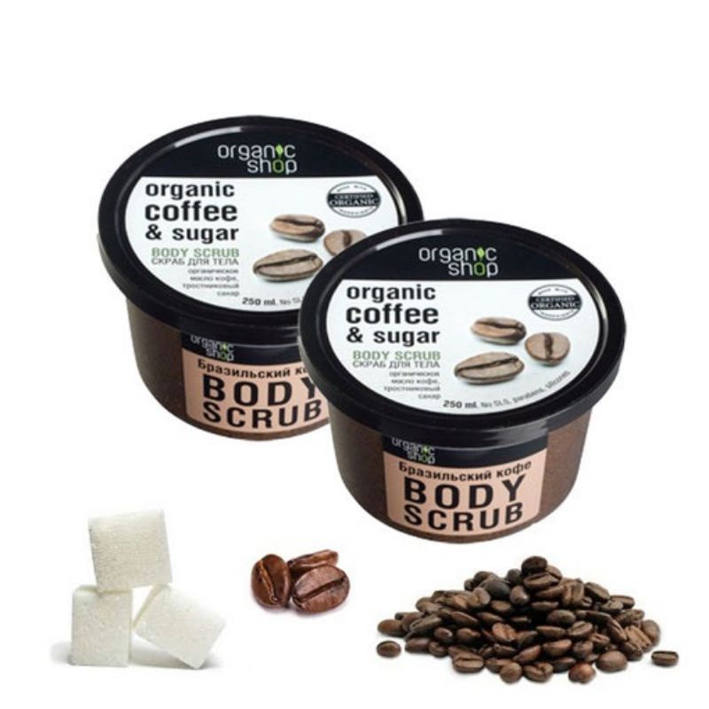 TẨY DA CHẾT BODY Organic Shop Coffee Sugar Body Scrub (250ml)