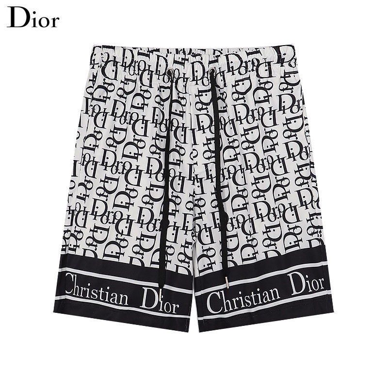 Quần short họa tiết in logo dior thiết kế thoải mái chất lượng cao