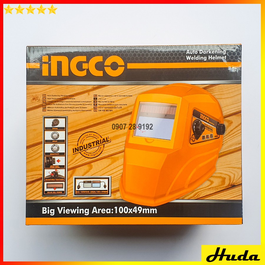 100x49mm Mặt nạ hàn tự động Ingco AHM006  JKL