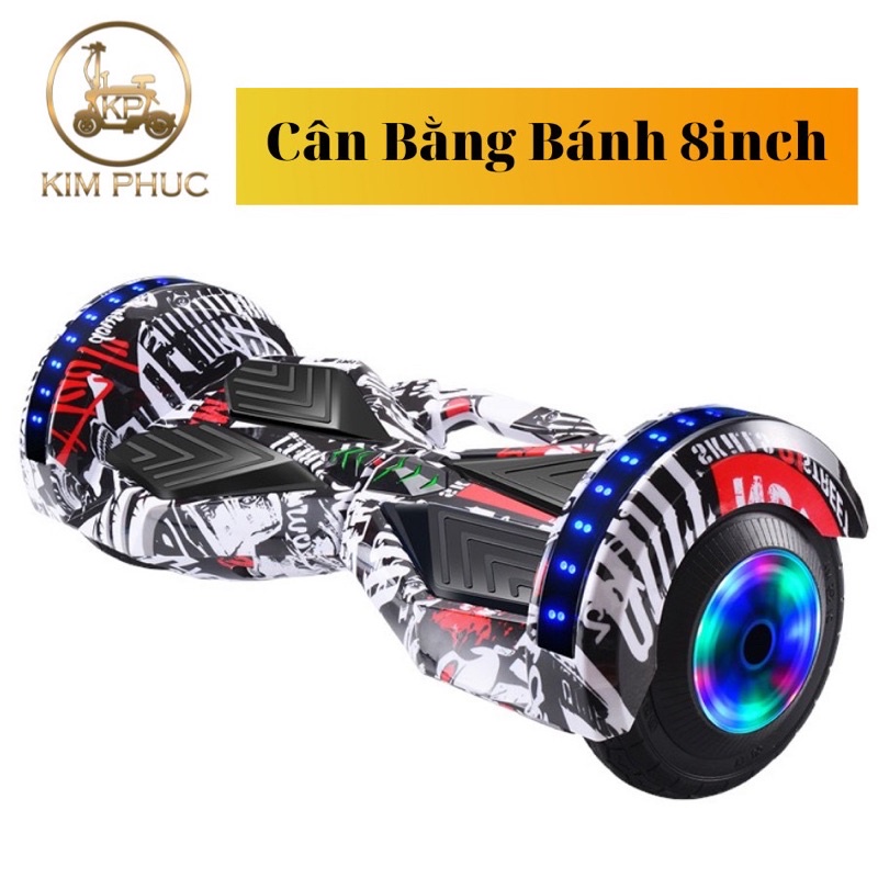 Xe Cân Bằng Điện 2 Bánh 8inch Loa Bluetooth Và Đèn LED