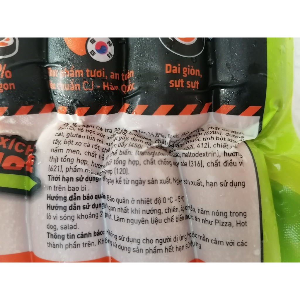 [Mã 77FMCGSALE1 giảm 10% đơn 250K] [500g] Xúc xích REAL 3 khỏe Original taste Cầu Tre CJ FOODS (cj-hl) (nw5) | BigBuy360 - bigbuy360.vn