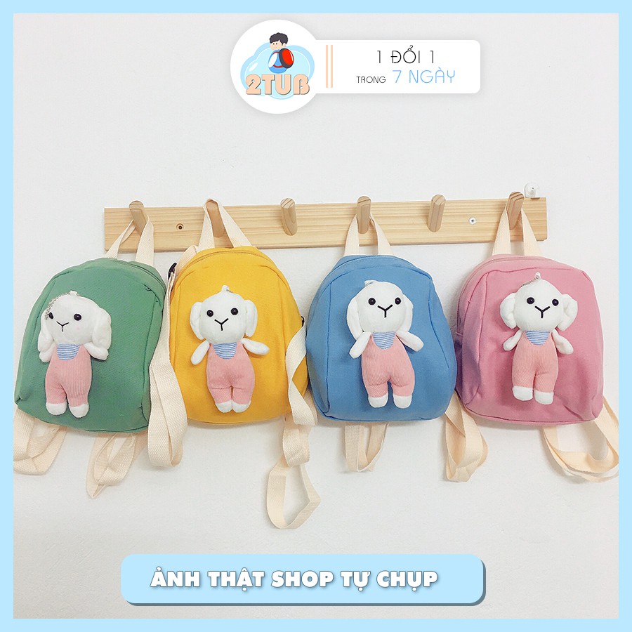 Balo đi học cho bé mẫu giáo 1-4 tuổi hình thỏ đáng yêu TẶNG QUÀ xinh 2TUB M13