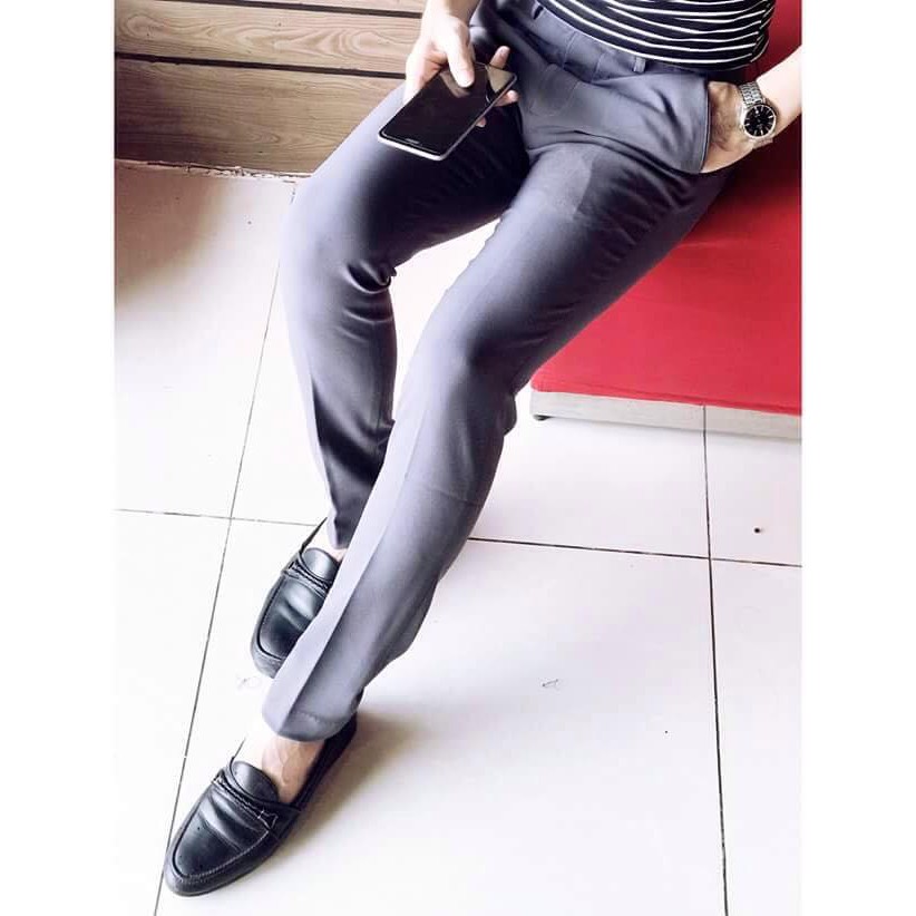 Quần vải nam vải tuyết hàn quốc  co giãn không nhăn không xù body hàn quốc | BigBuy360 - bigbuy360.vn