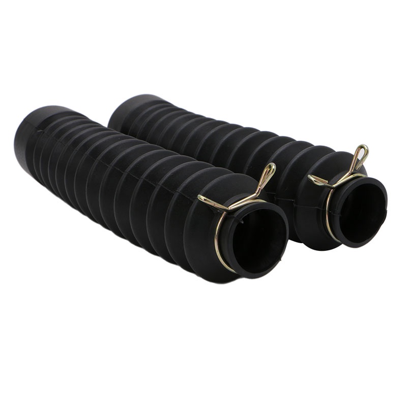 Set 2 Vỏ Bọc Phuộc Trước Xe Máy Chống Bụi Chống Sốc Màu Đen