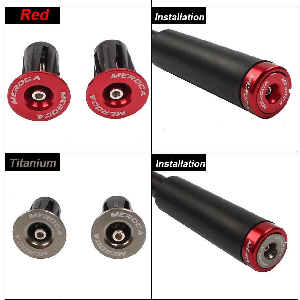 1 Cặp Nút Gắn Tay Cầm Xe Đạp Mtb Bằng Hợp Kim