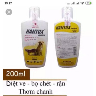 [Siêu rẻ] Sữa tắm Hantox trị ve rận cho chó mèo