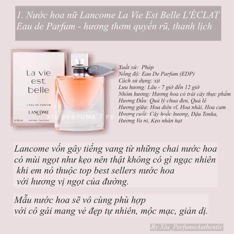 Nước hoa LANCOM LAVIE EST