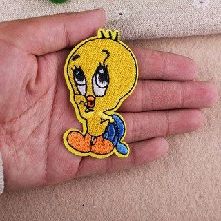 Bộ 5 hình dán ủi thêu hoạ tiết con vịt vàng cực đáng yêu