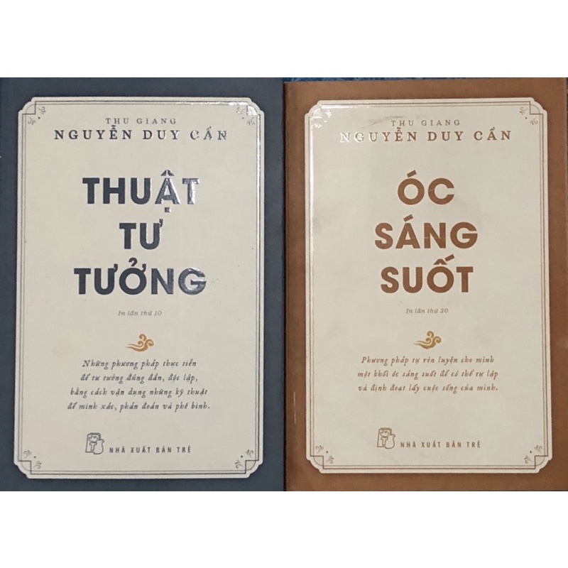 Sách (Combo 2 Cuốn) Thuật Tư Tưởng - Óc Sáng Suốt