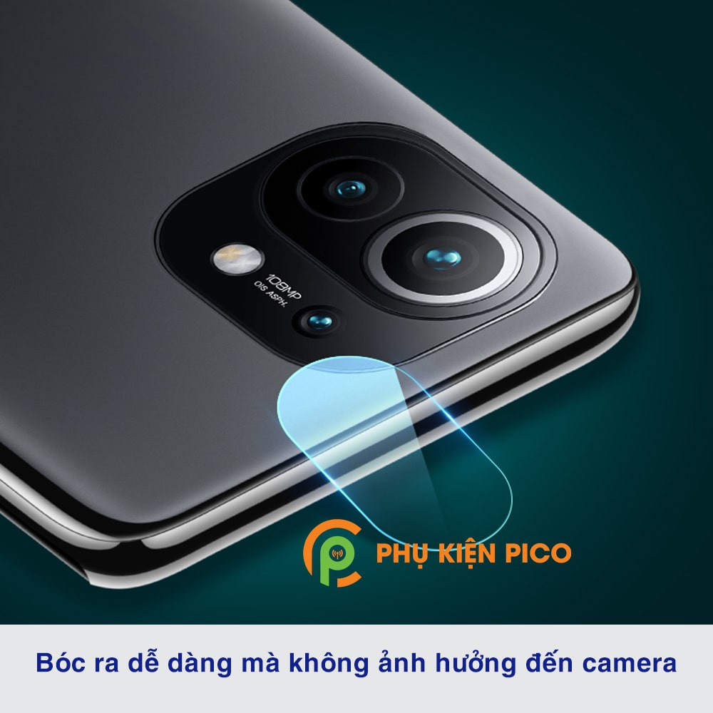 Cường lực camera Xiaomi Mi 11 Lite độ cứng 9H trong suốt - Dán camera Xiaomi Mi 11 Lite