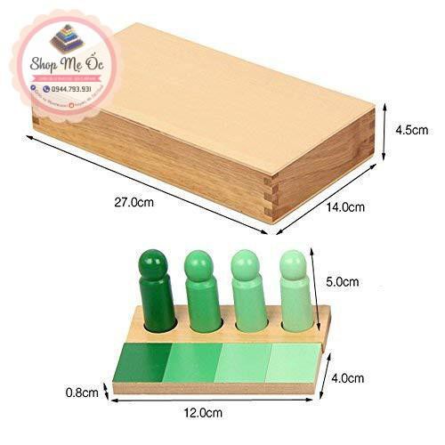 Giáo cụ Montessori - Hộp phân loại màu sắc (Sẵn)
