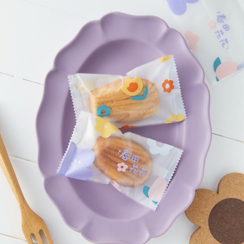 Xấp 100 Túi Gói Bánh Quy Kẹo Nougat Hạnh Phúc Hàn Miệng Túi - KAT Official Store