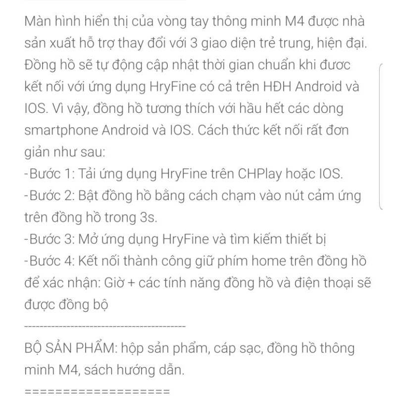 Đồng hồ thông minh Xiaomi_Miband  TT dây đeo màu ngẫu nhiên theo hộp