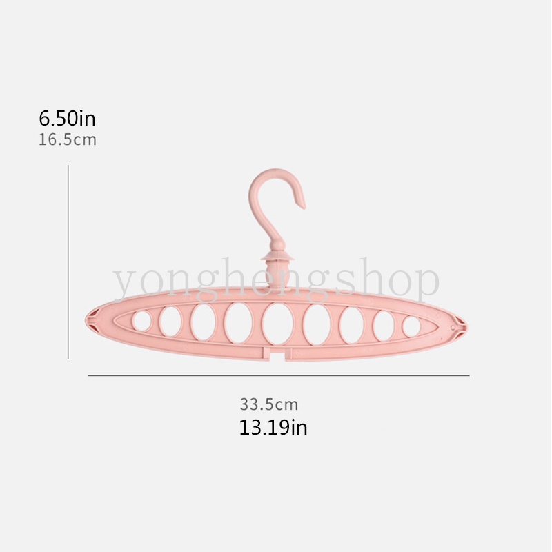 Móc Treo Quần Áo Xoay Được Chống Trượt Tiết Kiệm Không Gian
