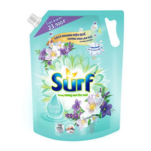 Túi nước giặt Surf 3.5kg Xanh Sương Mai/ Hồng Dịu Kỳ