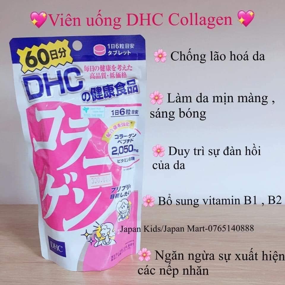 viên uống làm đẹp da DHC collagen nhật bản 60 ngày (360v)