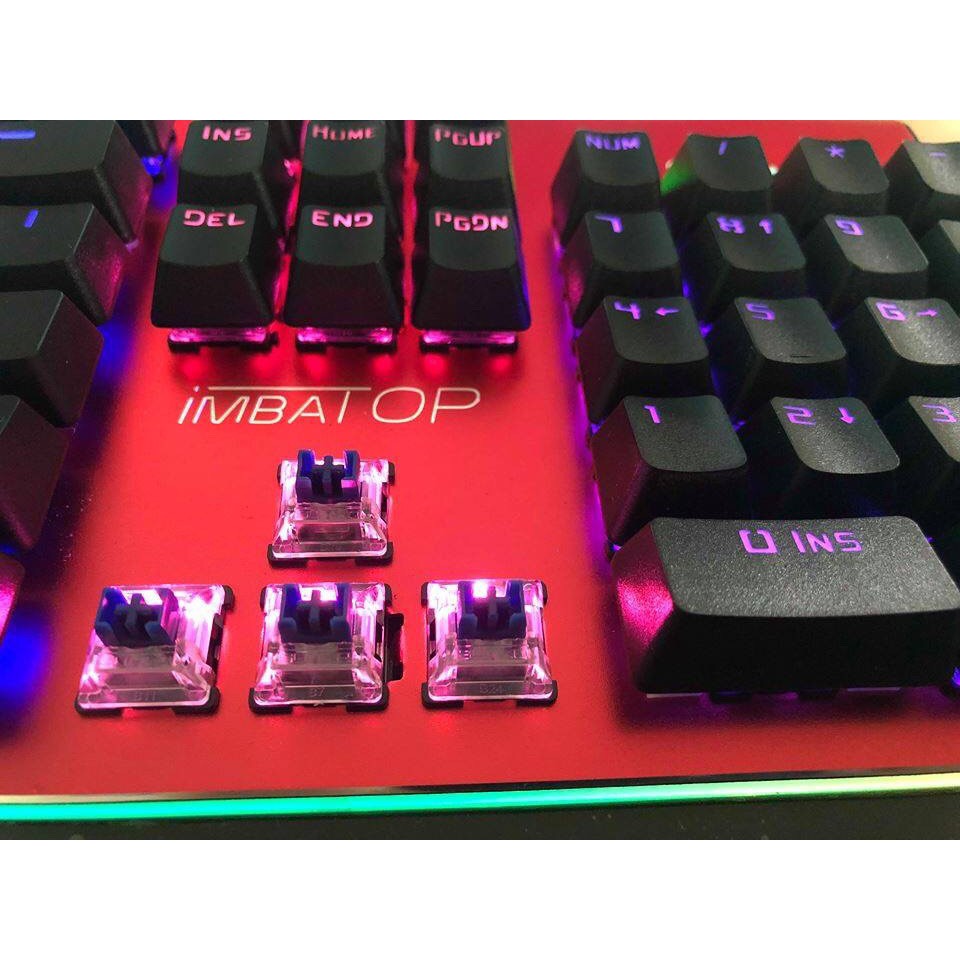 Bàn phím cơ quang IMBATOP DS933 Blue SW Màu đỏ I Gaming Keyboard Imbatop DS933