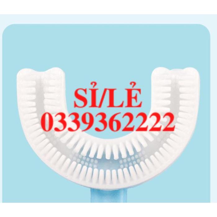 [ HAIANHSHOP ] Bàn chải đánh răng chất liệu silicon siêu mềm hình chữ U cho bé từ 2 - 6 tuổi Duashop &gt;