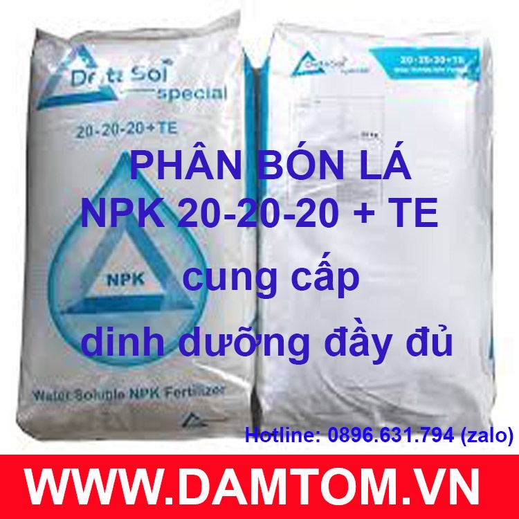 Phân NPK Đức 20-20-20+TE 1kg