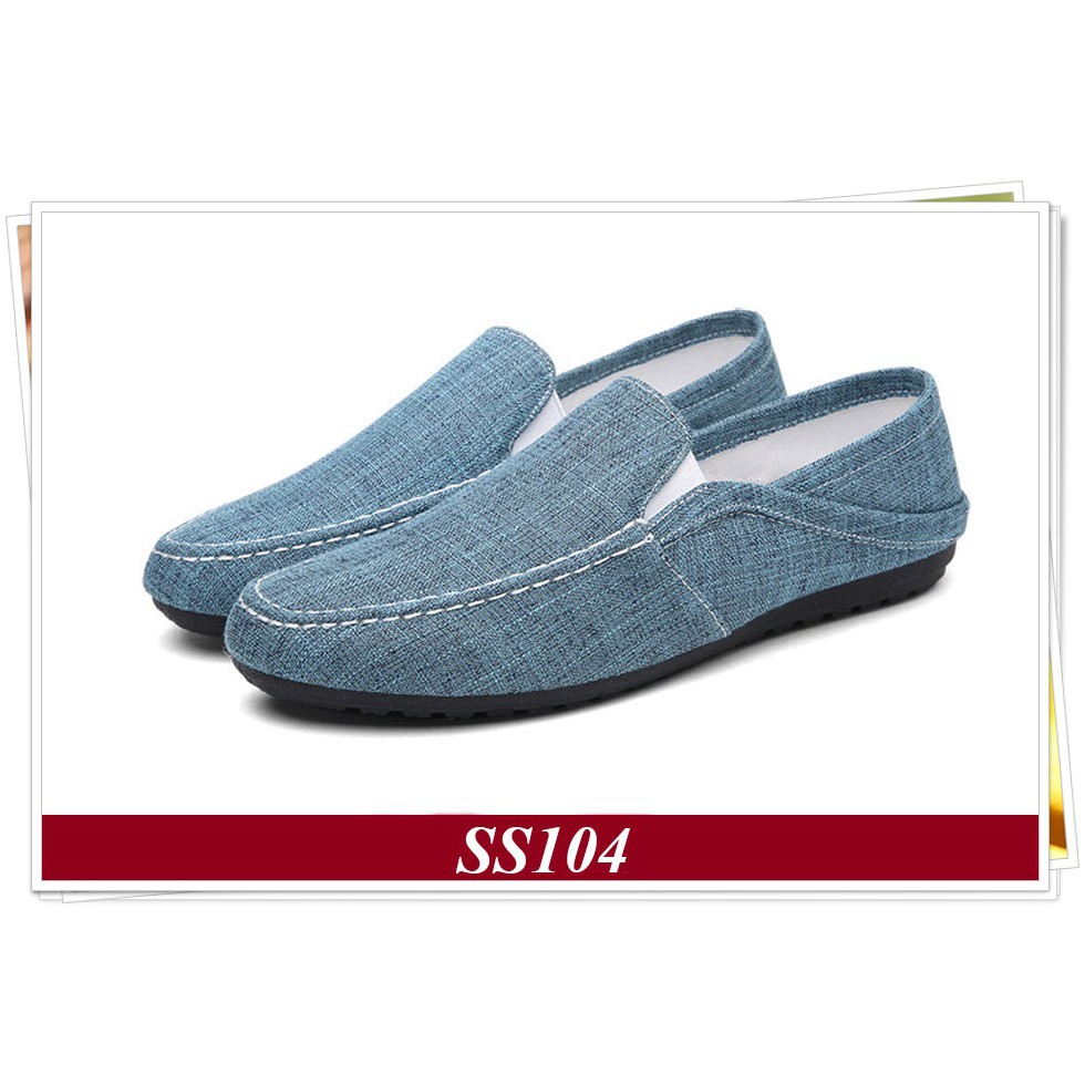 [ SIÊU RẺ ] SS104 - Giầy Lười Nam Hàn Quốc Màu Xanh [ Shop Yêu Thich ]