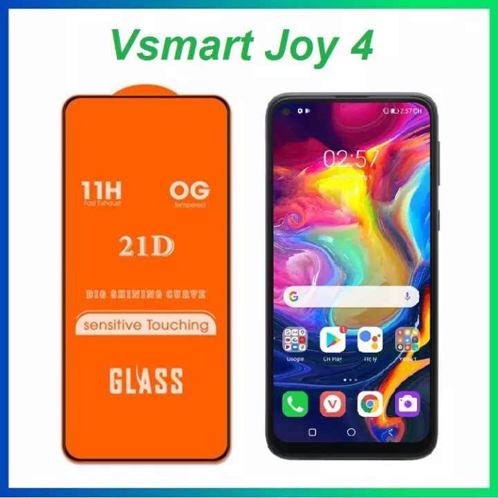 [Vsmart Joy 4] Combo Kính Cường lực Full màn hình + dán bảo vệ camera Vsmart Joy 4 - phukienso24h