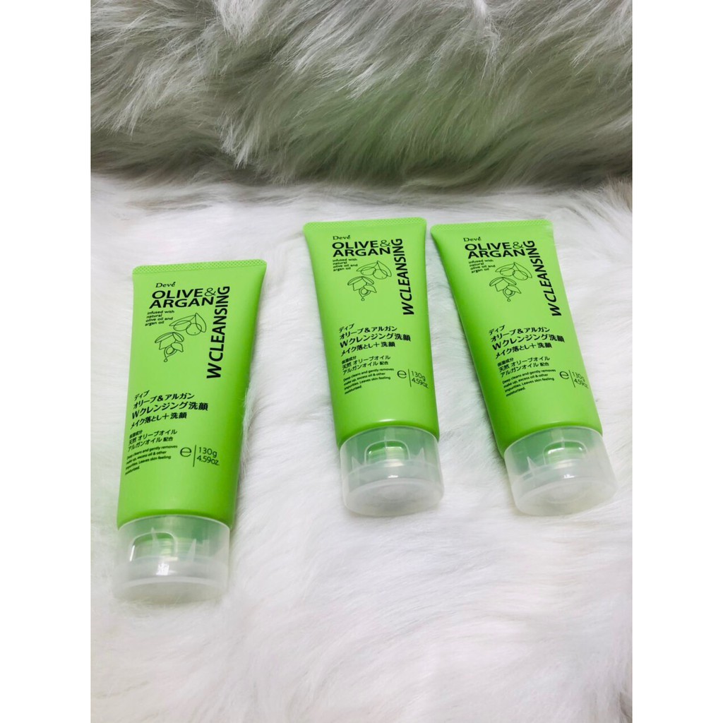 SỮA RỬA MẶT TẨY TRANG DEVE CHIẾT XUẤT DẦU OLIVE & ARGAN (TUÝP 130G) | BigBuy360 - bigbuy360.vn