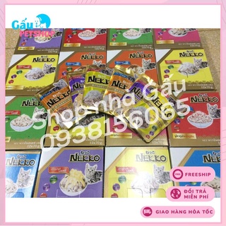1 thùng 48 gói pate Nekko nhập khẩu Thái Lan cho mèo 70gr