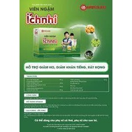 Viên ngậm Ích Nhi hộp 30 viên ngậm hỗ trợ giảm ho, đau họng, khàn tiếng cho trẻ em, phụ nữ có thai, cho con bú