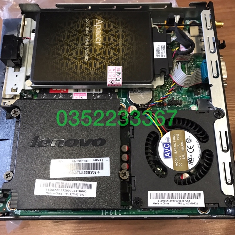 Máy tính Mini, Tiny PC, Lenovo M72e, Ram 4G, SSD 120G, windows10, wifi