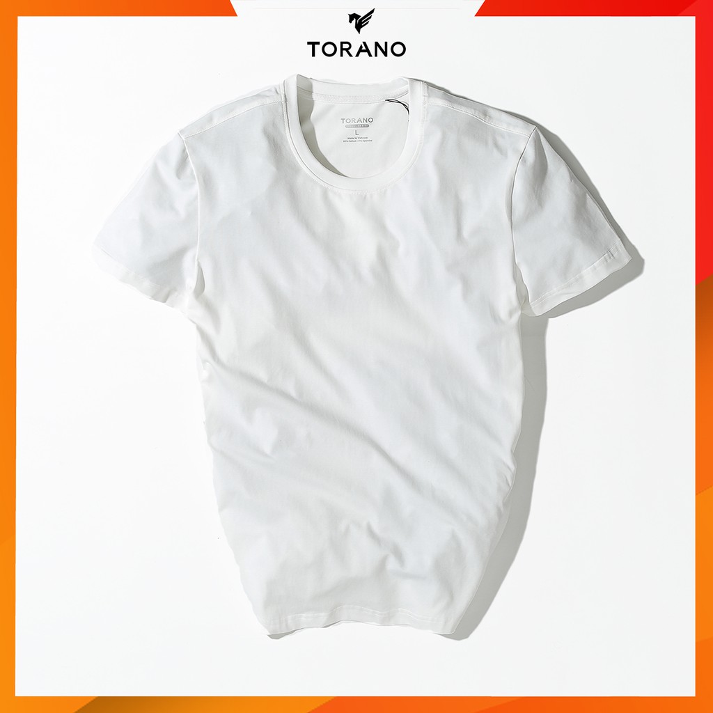 Áo thun nam TORANO ngắn tay trơn cổ tròn TS306 vải cotton mềm co giãn | BigBuy360 - bigbuy360.vn