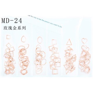 CHAM mạ vàng trang trí móng ( dạng túi 6 ngăn mã 017-024)