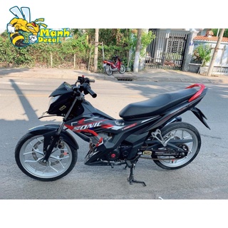 Ten rời xe sonic 150 đỏ đen