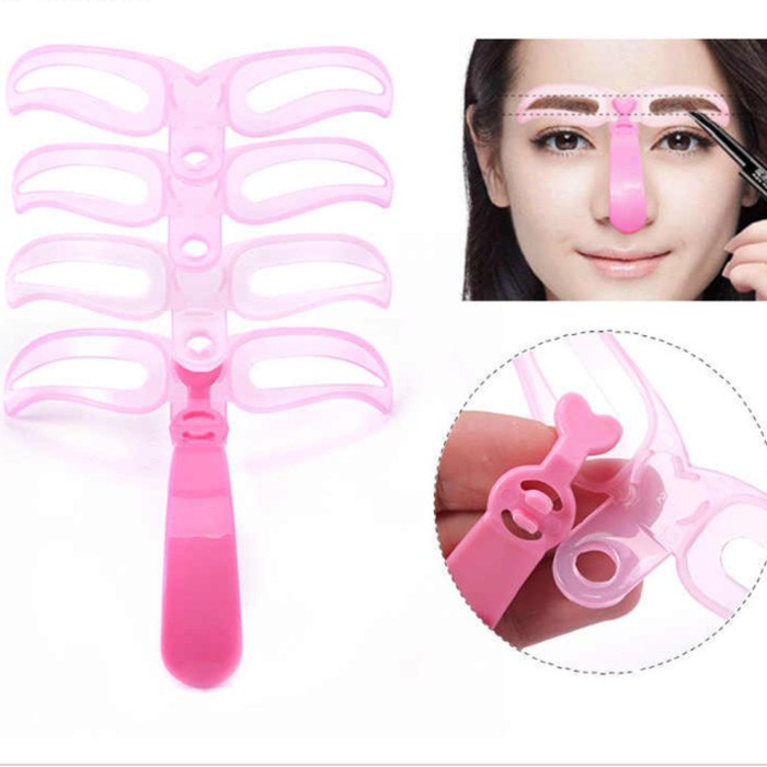 (hàng Mới Về) Bộ Khuôn Vẽ Lông Mày 4 Trong 1 Tiện Dụng | BigBuy360 - bigbuy360.vn