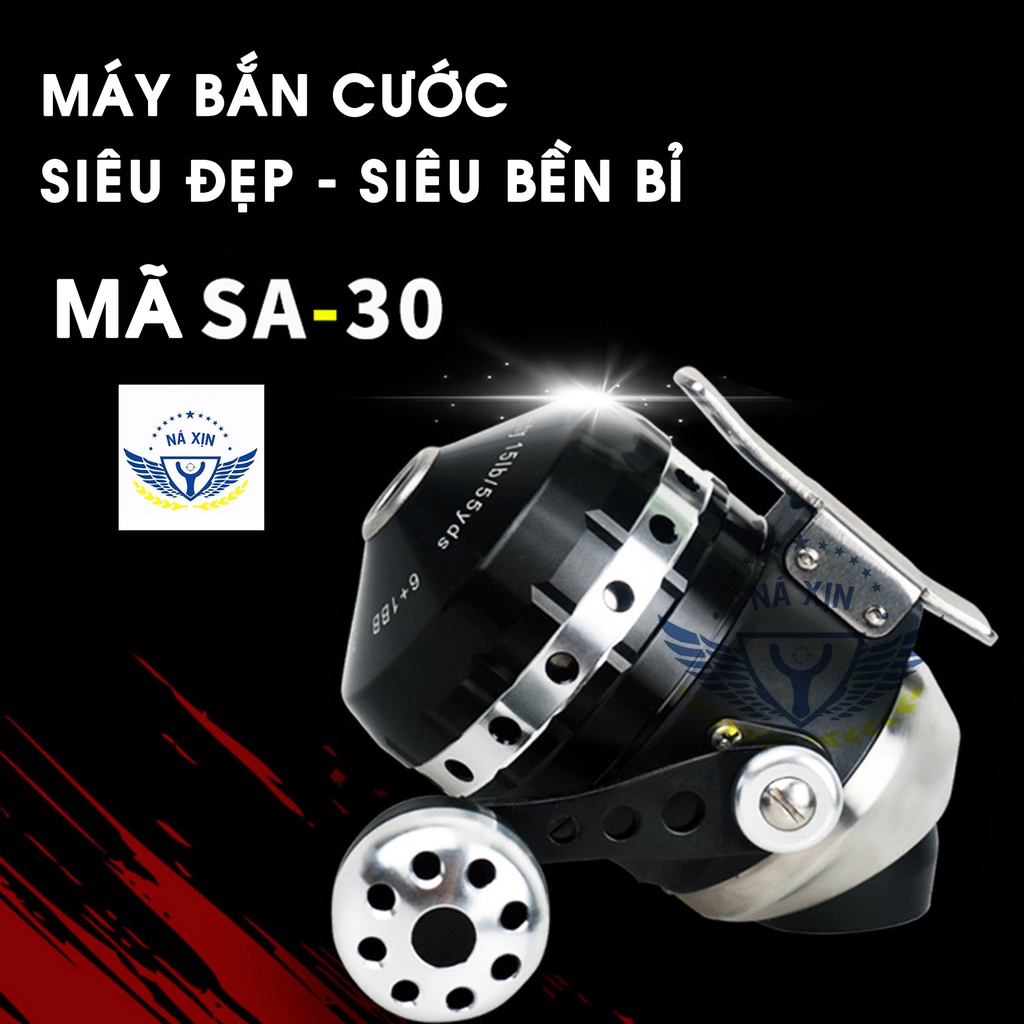 [ SA30] Máy thu cước cho cần câu cá, ná bắn cá, máy thu cước chất liệu thép, vòng tua lớn lực đi mạnh, nghe rất đã tai