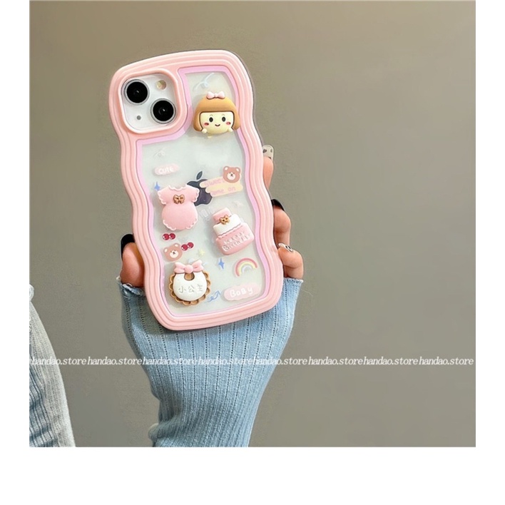 Ốp Iphone hoạ tiết nổi cute 13 Pro Max/13/13 Pro/12 Pro Max/12/212 Pro/11 Pro Max/11/Xs Max/X/Xs/8 Plus/7 Plus