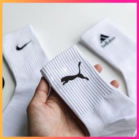Tất vớ dệt kim Puma, Adidas, Nike, Mizuno, Jordan, Champion, Drew, NY, MLB. Cổ cao,nam nữ,thời trang, thể thao, đá bóng.
