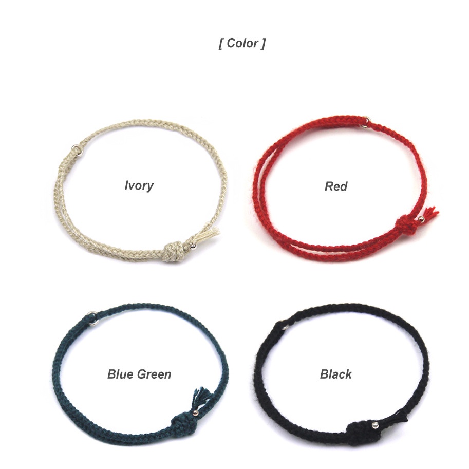 Vòng Tay Dây Bện Mặt Chữ V Phong Cách BTS JUNGKOOK Thời Trang Cho Nam Nữ