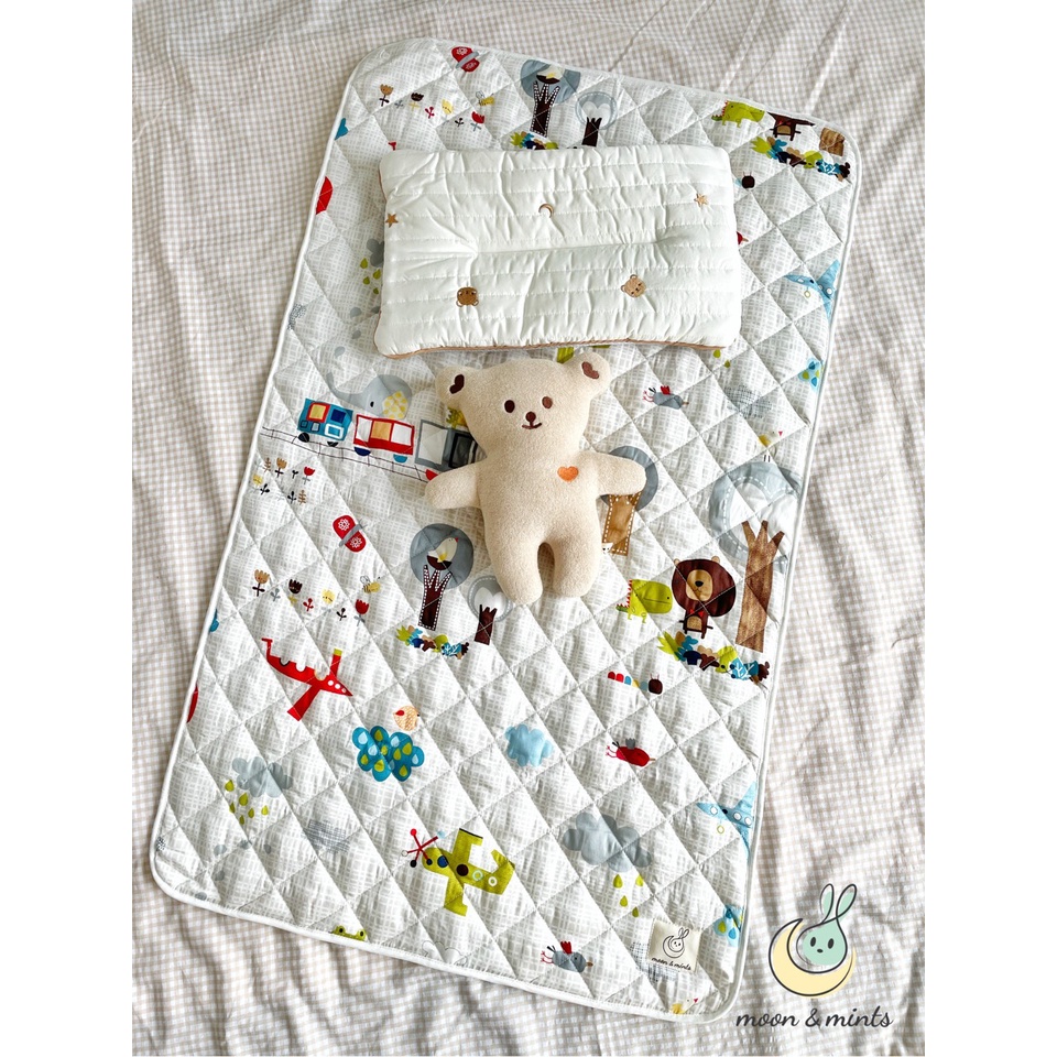 Tấm lót chống thấm cao cấp Cotton Satin Hàn Quốc 4 lớp cho bé