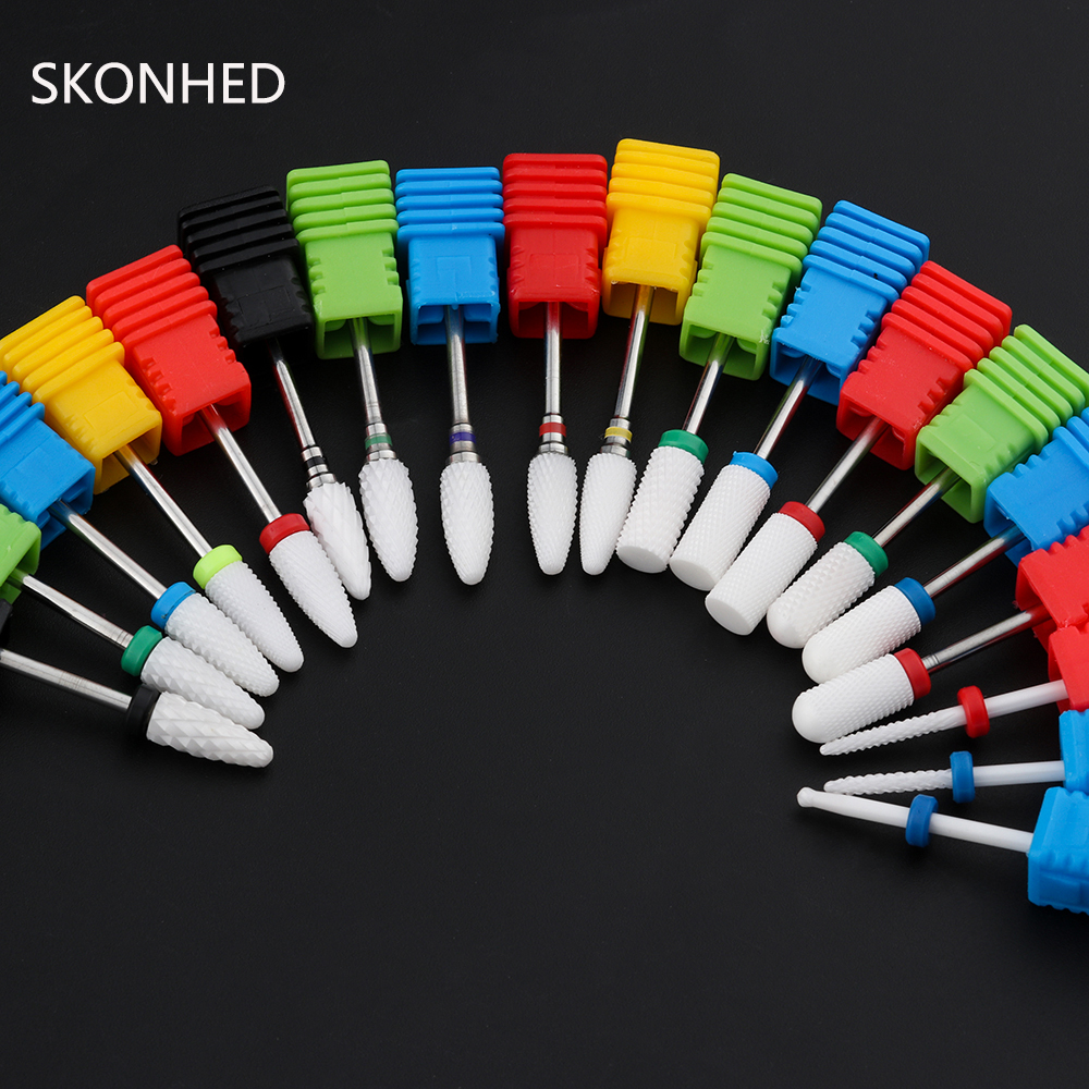 Mũi Khoan Móng Tay Bằng Gốm Đính Kim Cương Làm Sạch Móng Thời Trang