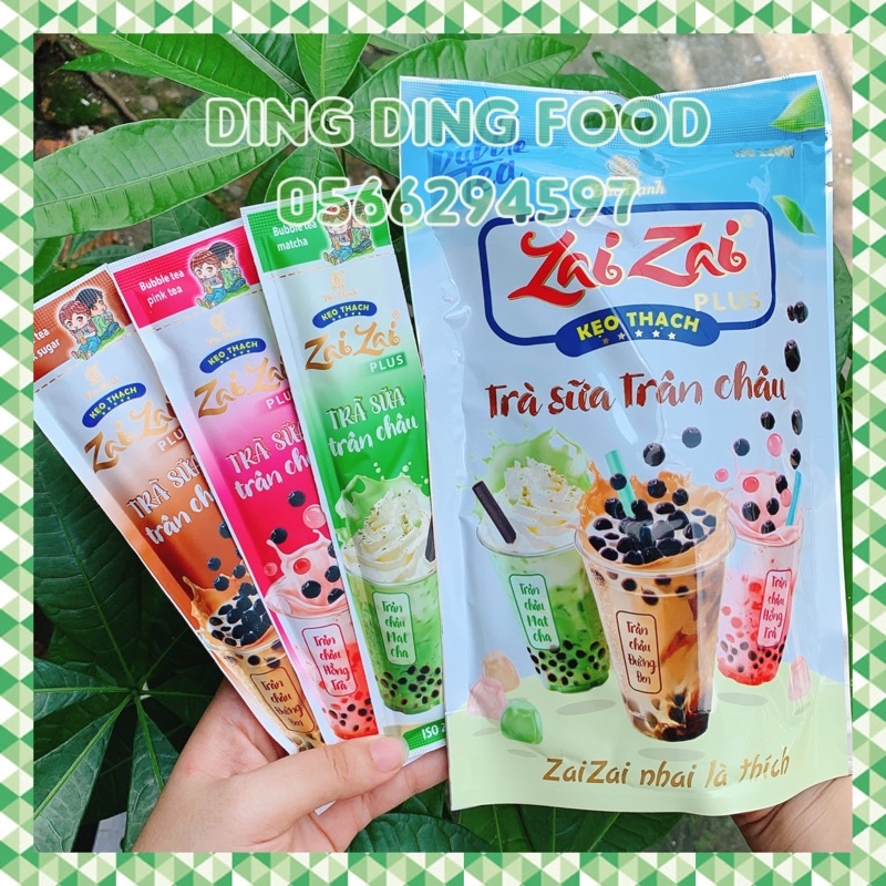 Date 2024 - Thạch Zai Zai Trà Sữa Trân Châu  Đức Hạnh, Matcha, Kẹo Thạch, Ăn Vặt Siêu Ngon, DING DING FOOD
