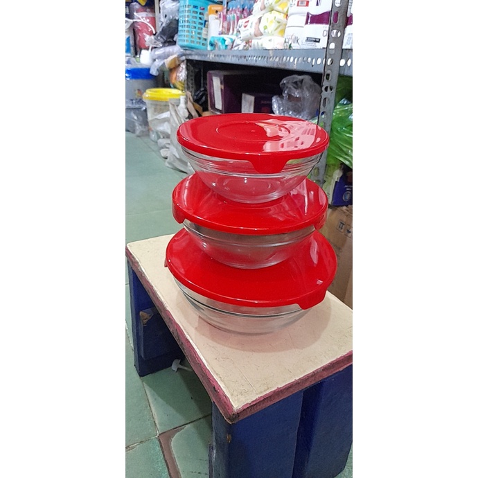 Bộ 3 thố thủy tinh tròn Quà tặng từ Nestle