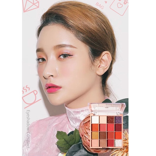 Phấn mắt Lameila 16 ô nội địa trung xinh xắn Tutu Eye Shadow Somoholic BM3