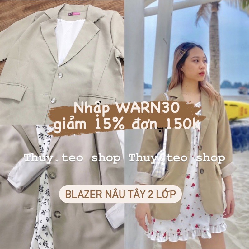 🌵 Áo khoác vest blazer kẻ, trơn, dạ Hàn Quốc - Áo khoác blazer chất đẹp 🌵