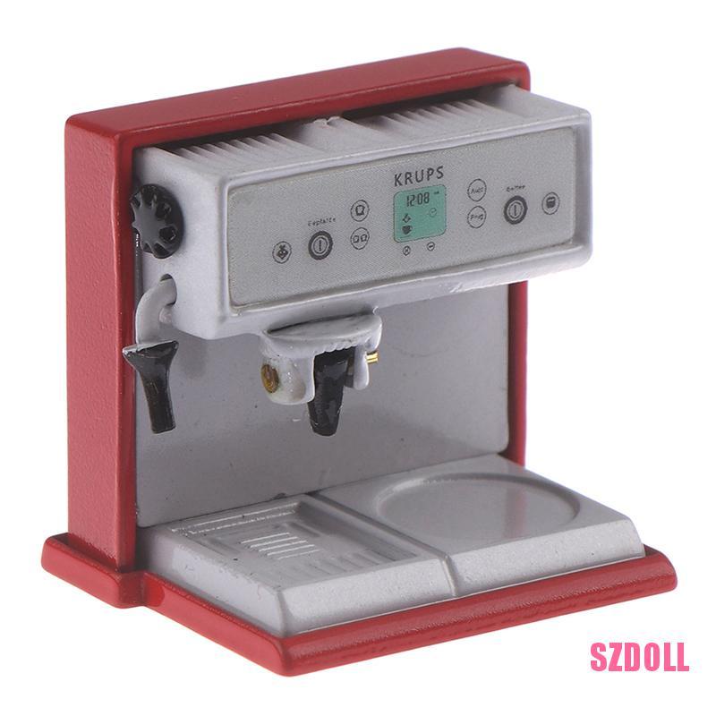 Mô Hình Máy Pha Cà Phê Mini Tỉ Lệ 1:12 Dùng Trang Trí Nhà Búp Bê SZDOLL6